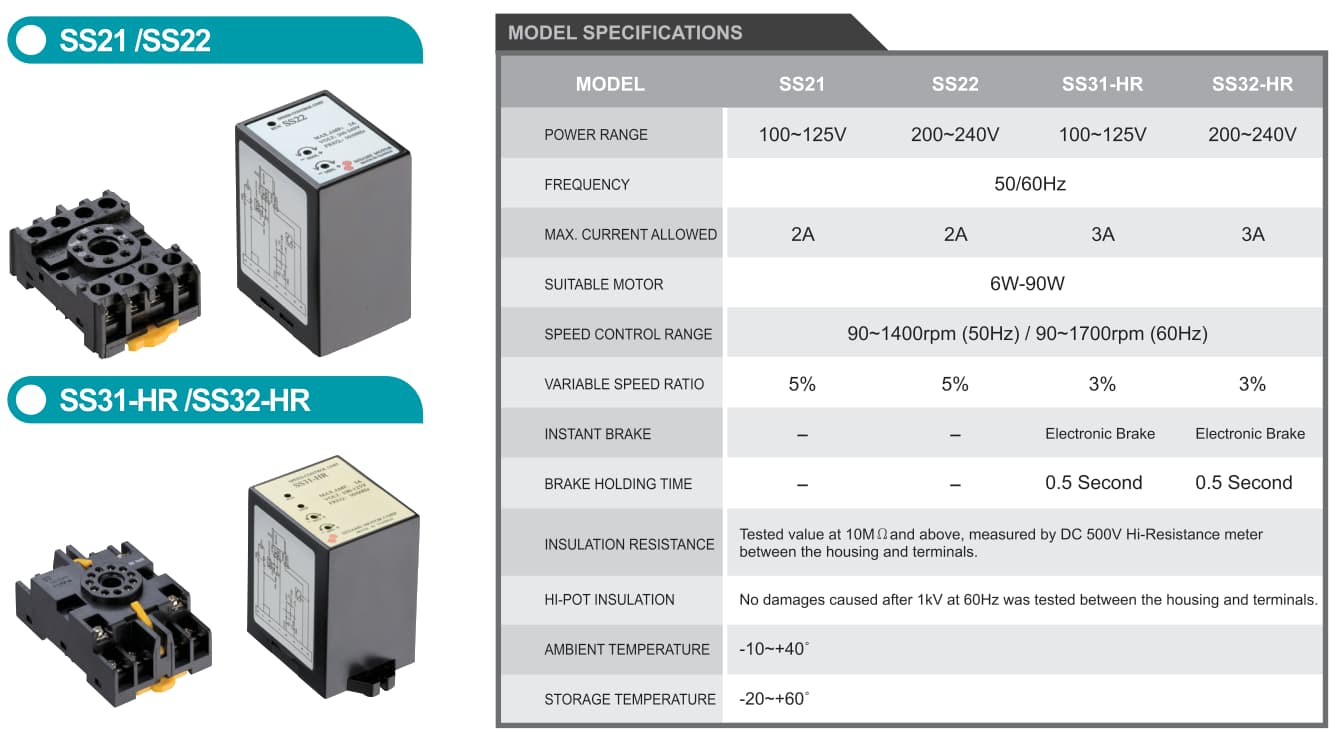 Speed Controller Data Sheets Speed Controller-Products-Sesame Motor Corp.